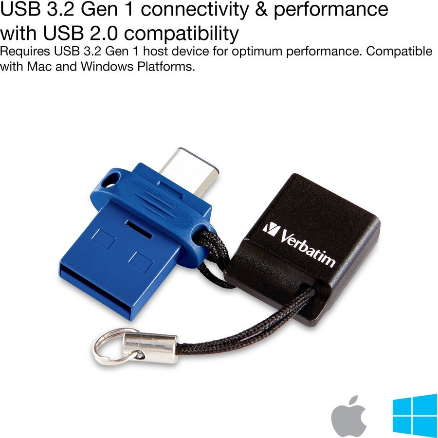 STORE&GO DUAL USB-C 64GB BLUE