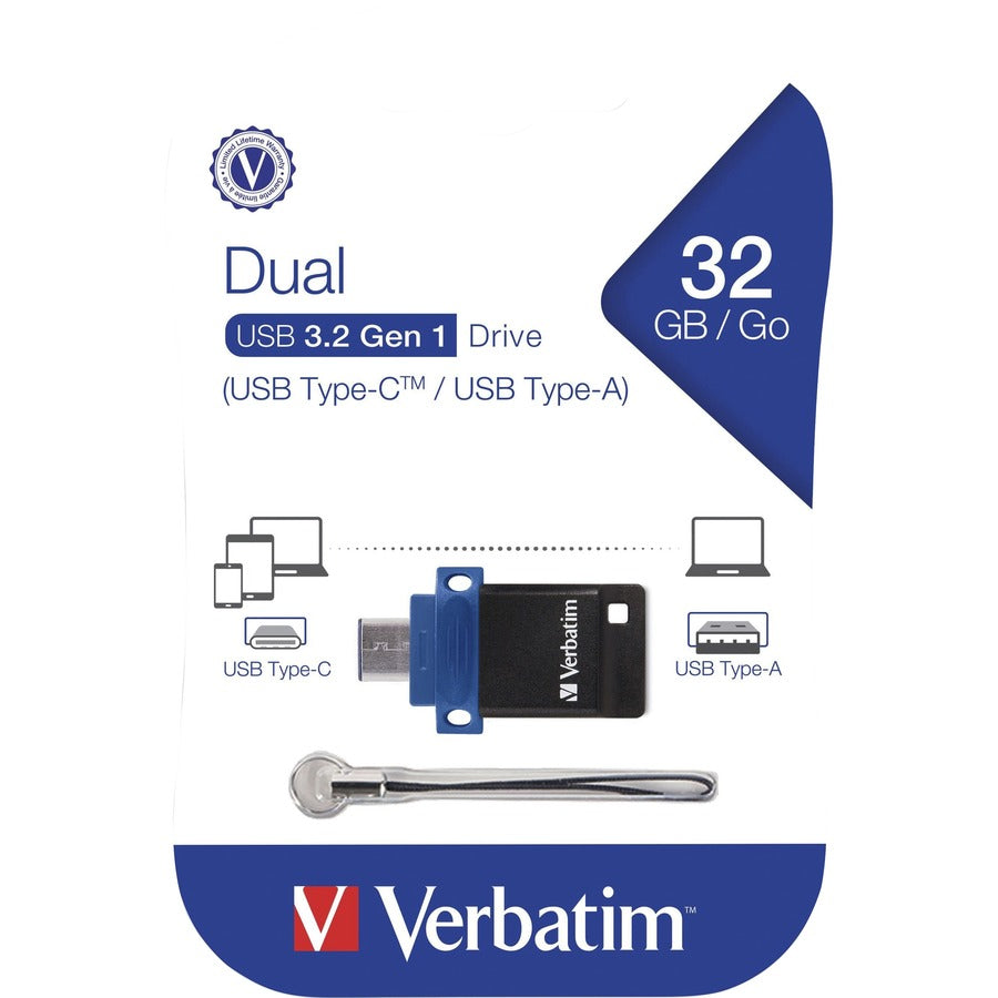 STORE&GO DUAL USB-C 32GB BLUE