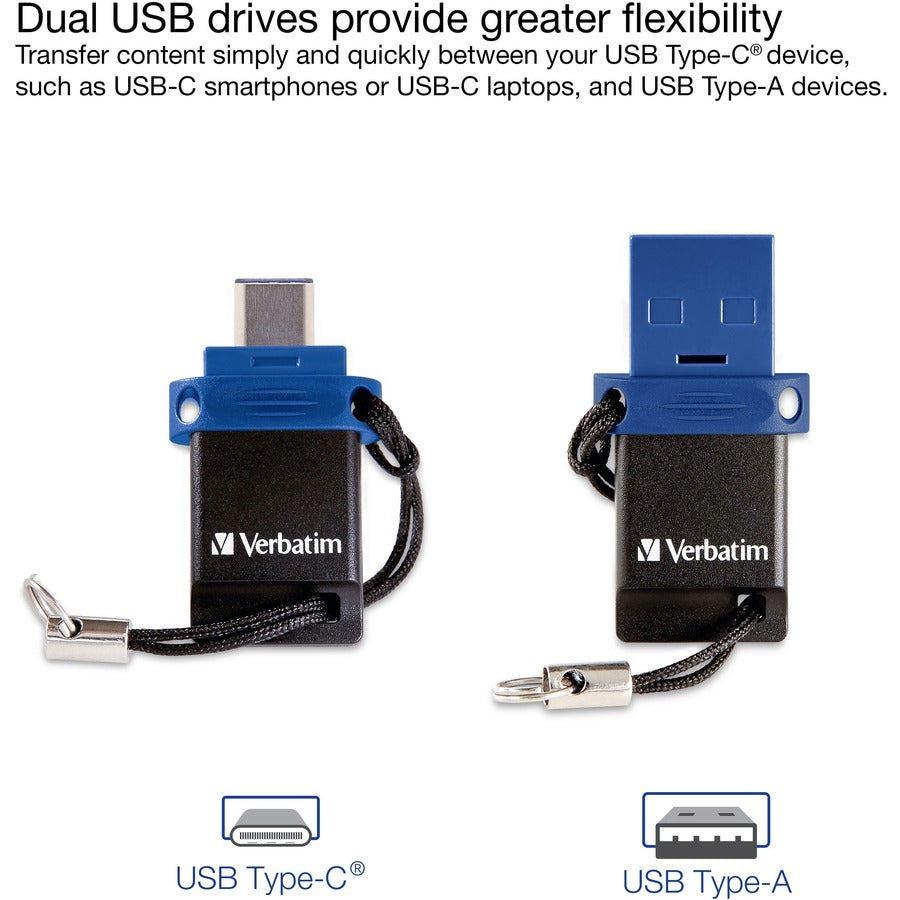 STORE&GO DUAL USB-C 32GB BLUE