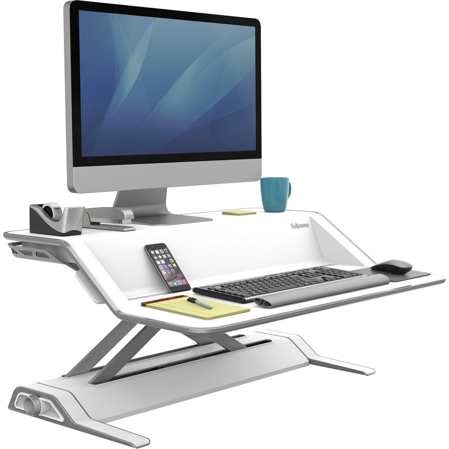 LOTUS SIT-STAND WORKSTATN WHT