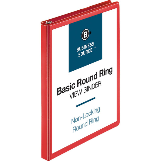 Business Source Round Ring Binder