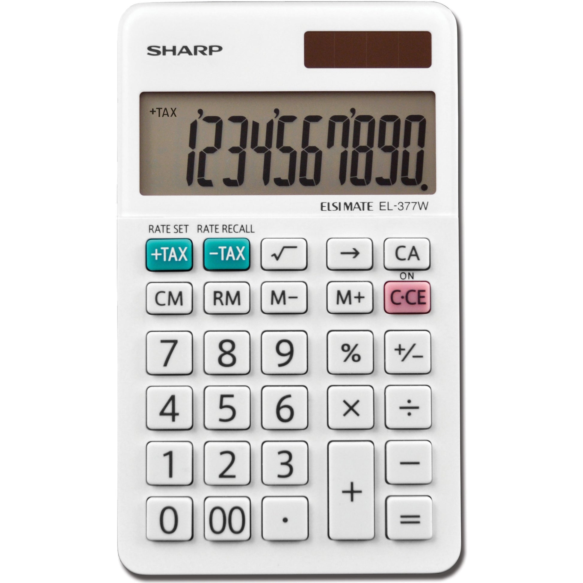 Sharp Calculators EL-377WB 10-Digit Professional Handheld Calculator