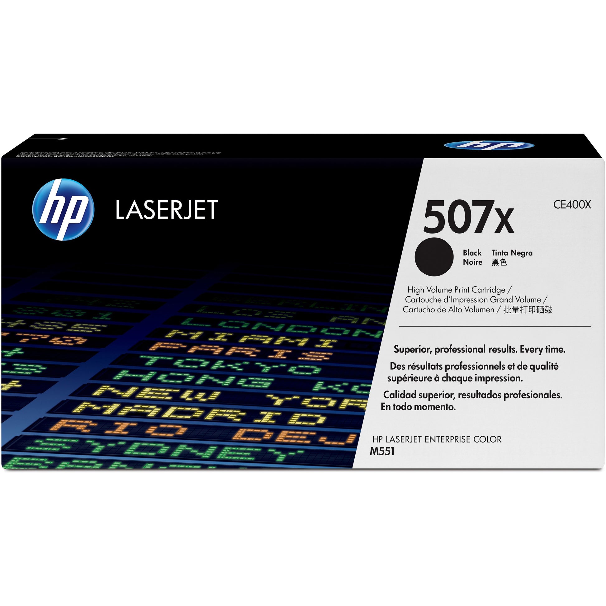 HP 507X (CE400X) Original Toner Cartridge - Single Pack - Black