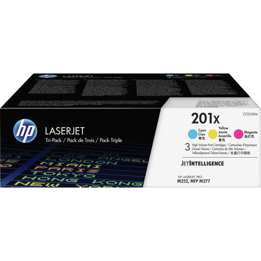 HP 201X (CF253XM) Original Toner Cartridge - Cyan, Magenta, Yellow