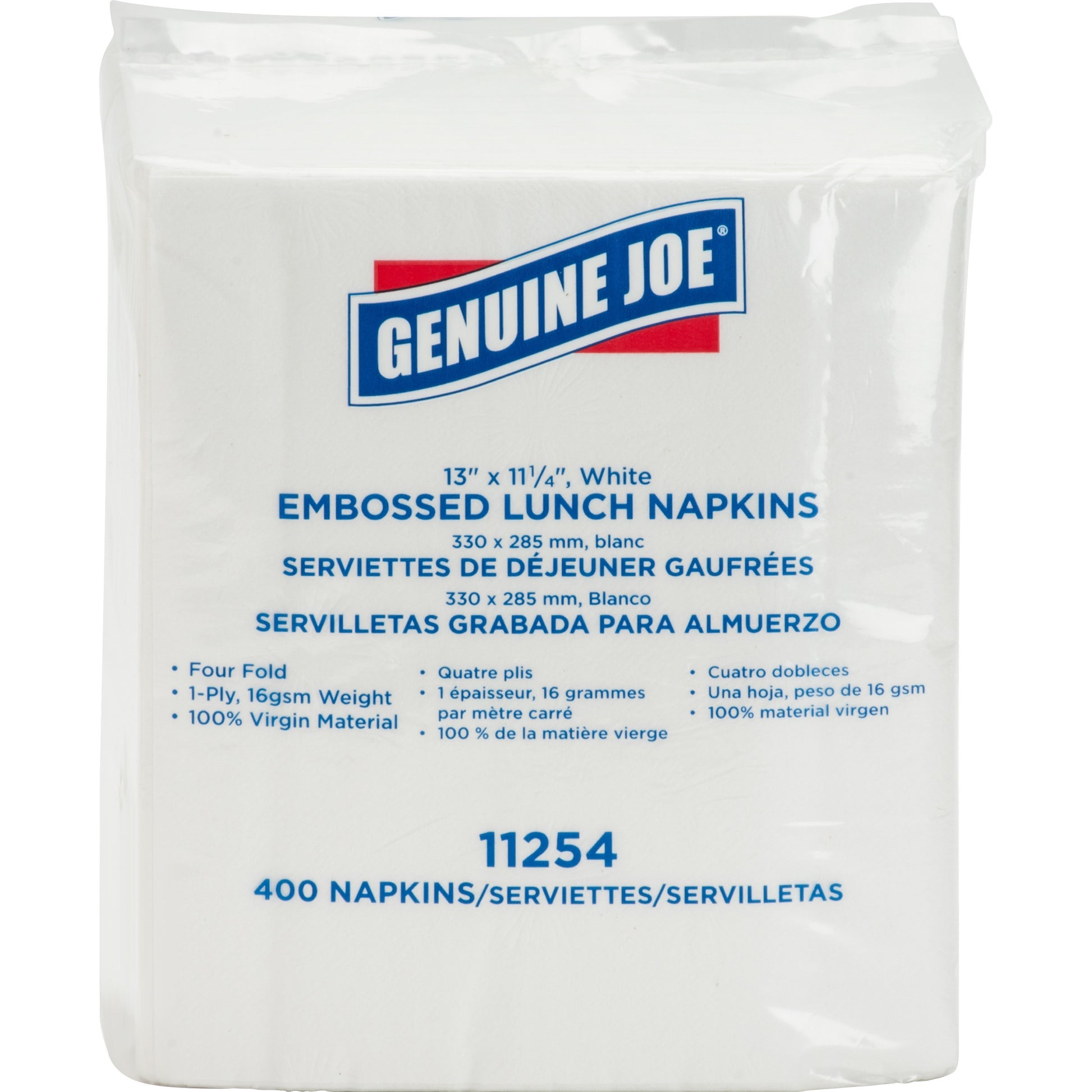 Genuine Joe 1-ply Embossed Lunch Napkins