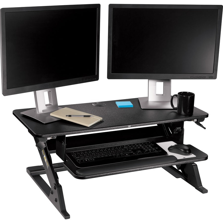 DESK SIT/STAND PRECISION BLK