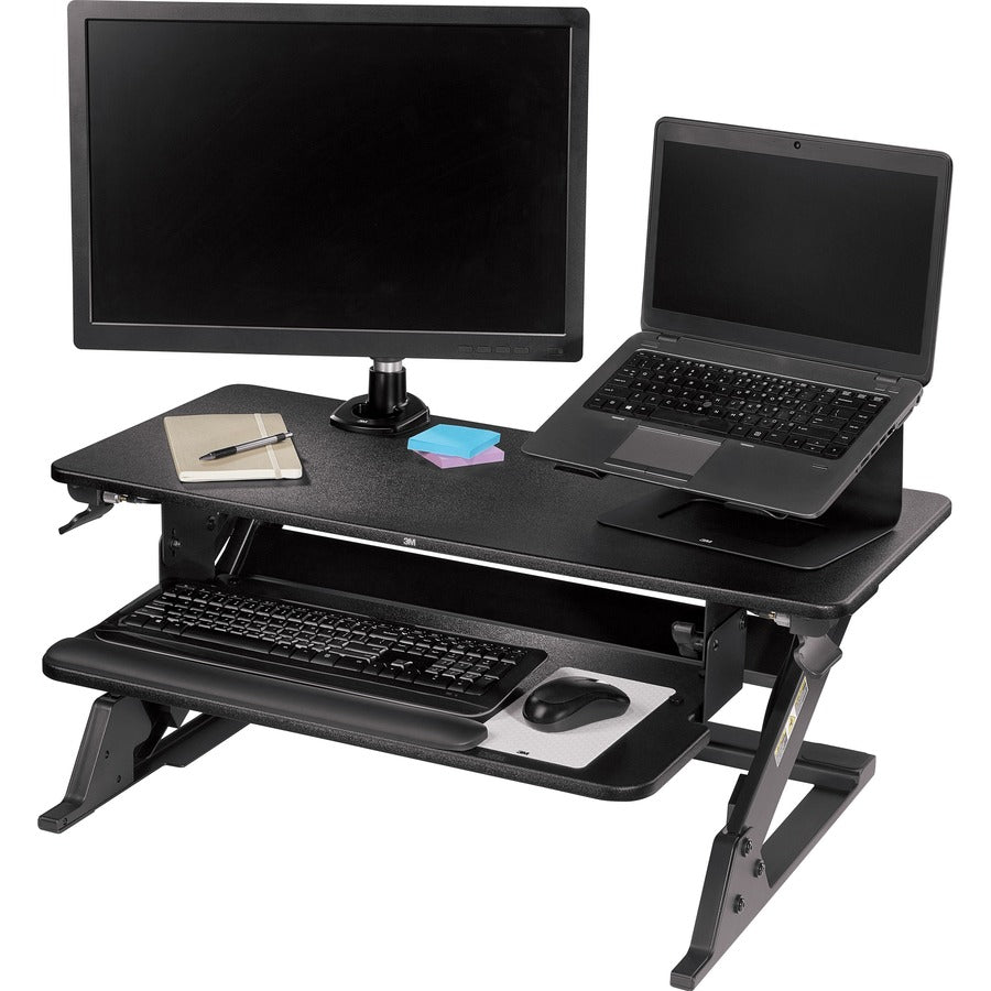 DESK SIT/STAND PRECISION BLK