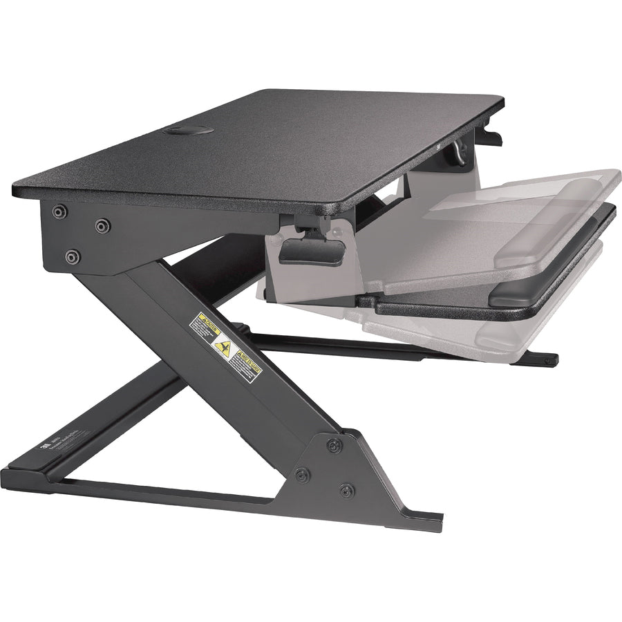 DESK SIT/STAND PRECISION BLK