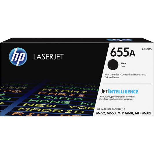 HP 655A (CF450A) Original Toner Cartridge - Black