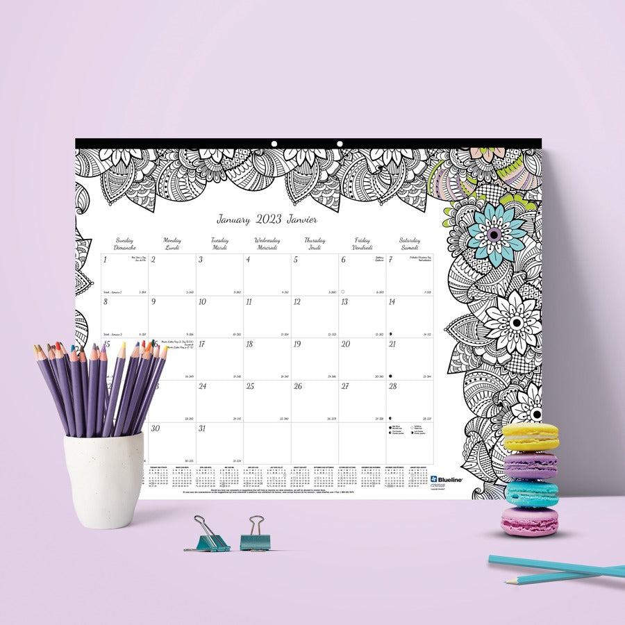 Blueline Blueline Monthly Desk Pad Calendar - C2917311B