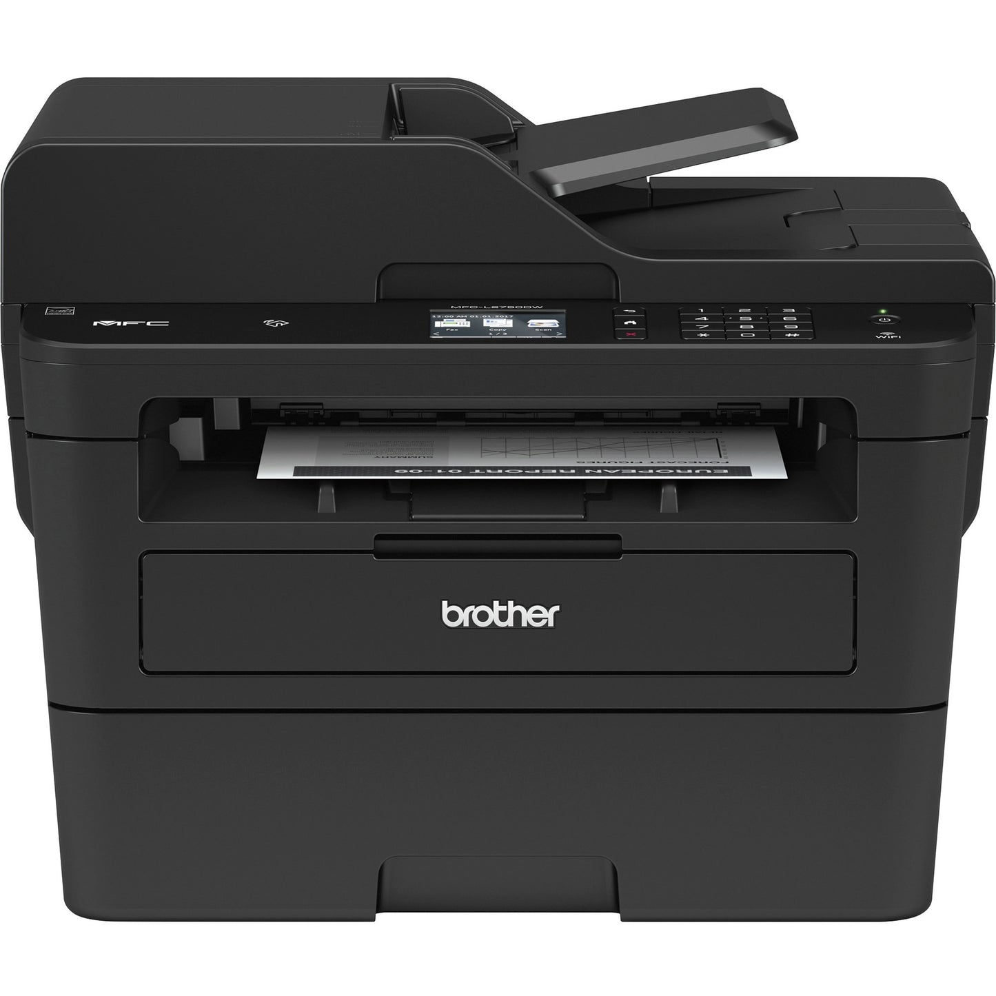 Brother MFC-L2750DW Laser All-in-One with 2.7" Touchscreen, single-pass duplex copy & Scan and Wireless & NFC