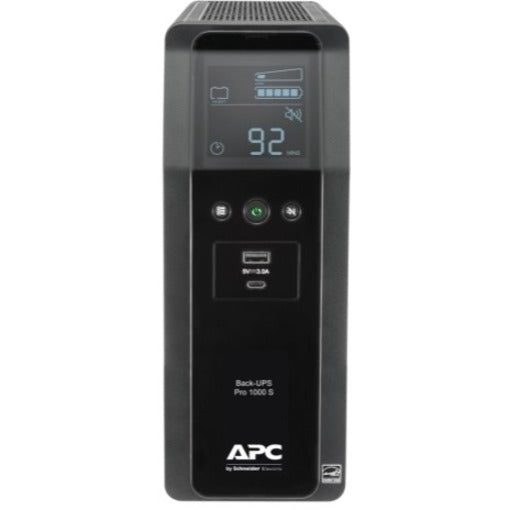 APC by Schneider Electric Back-UPS Pro BR1000MS 1.0KVA Tower UPS - BR1000MS