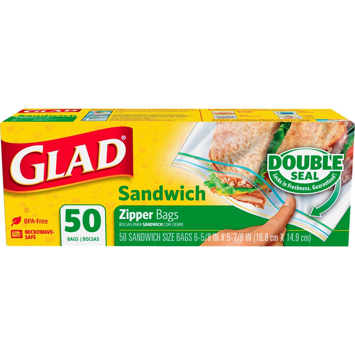 Glad Sandwich Zipper Bags