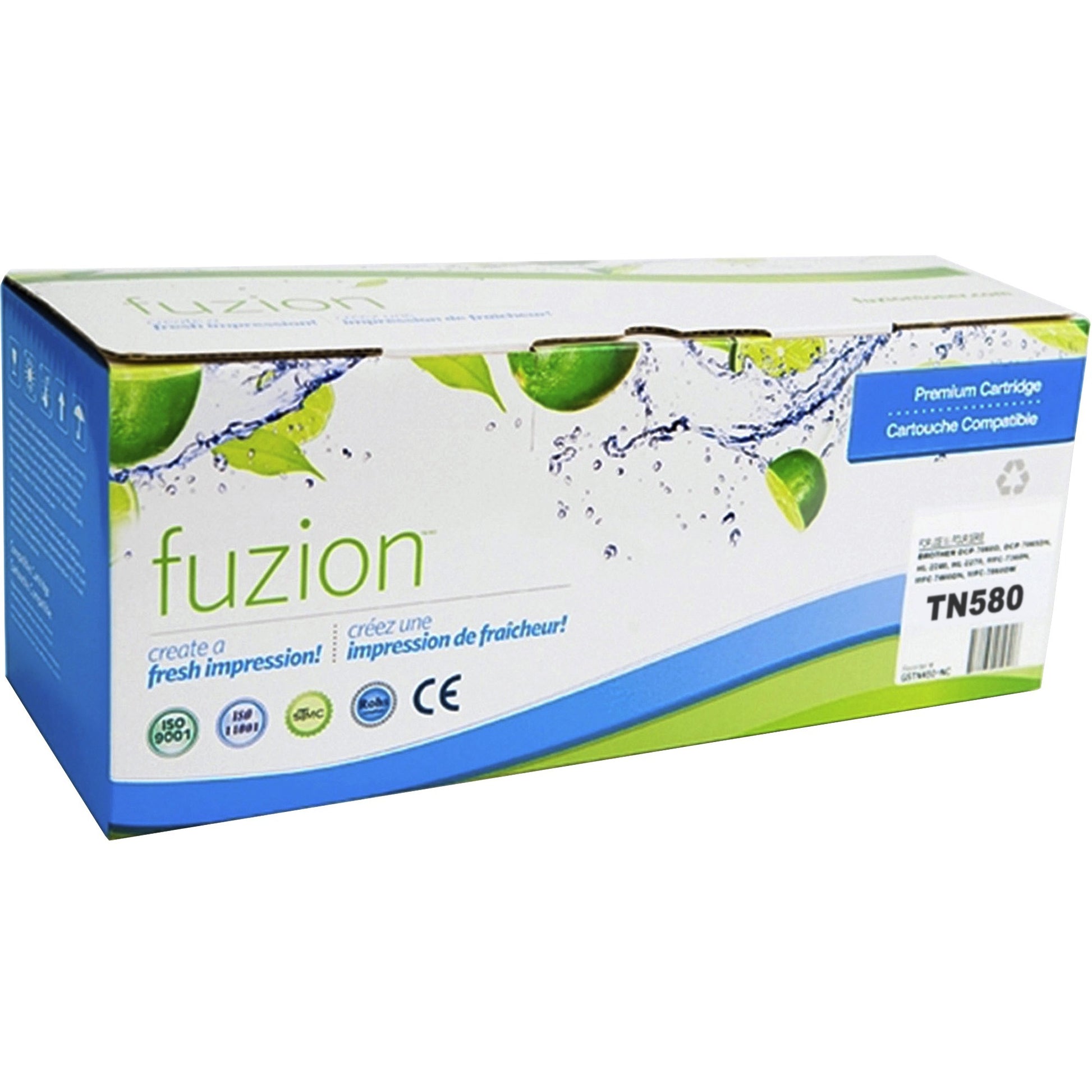 fuzion Toner Cartridge - Alternative for Brother TN580 - Black