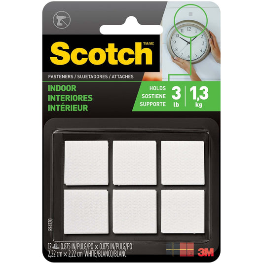 Scotch Indoor Hook/Loop Fasteners