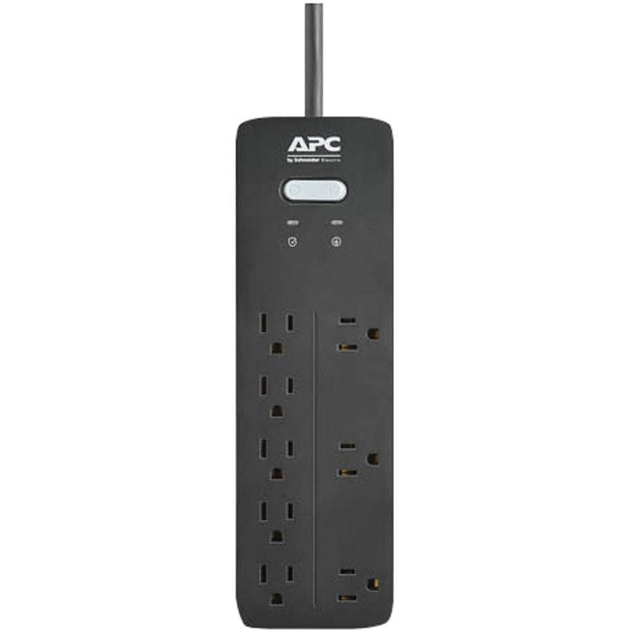 APC 8-OUTLET SURGE PROT.BLACK