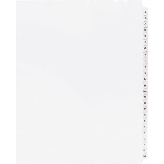 Business Source A-Z Tab Table of Contents Index Dividers
