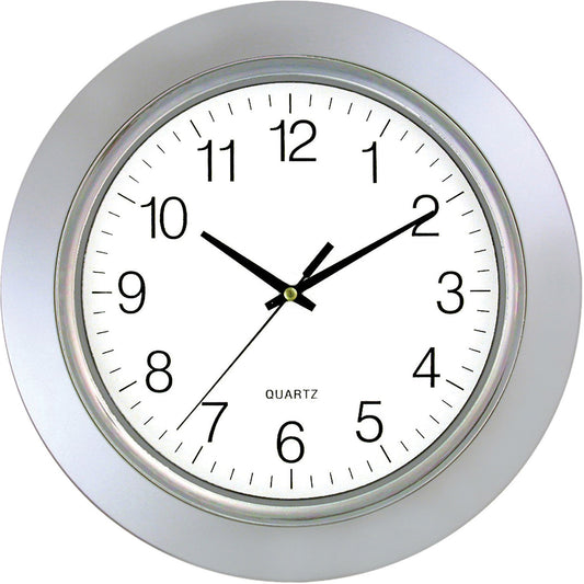 Timekeeper 13" Wall Clock, Chrome Bezel