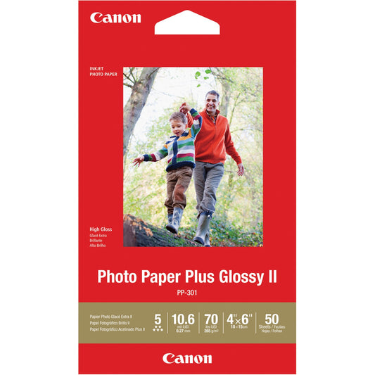 Canon Plus Glossy II PP-301 Inkjet Photo Paper - White