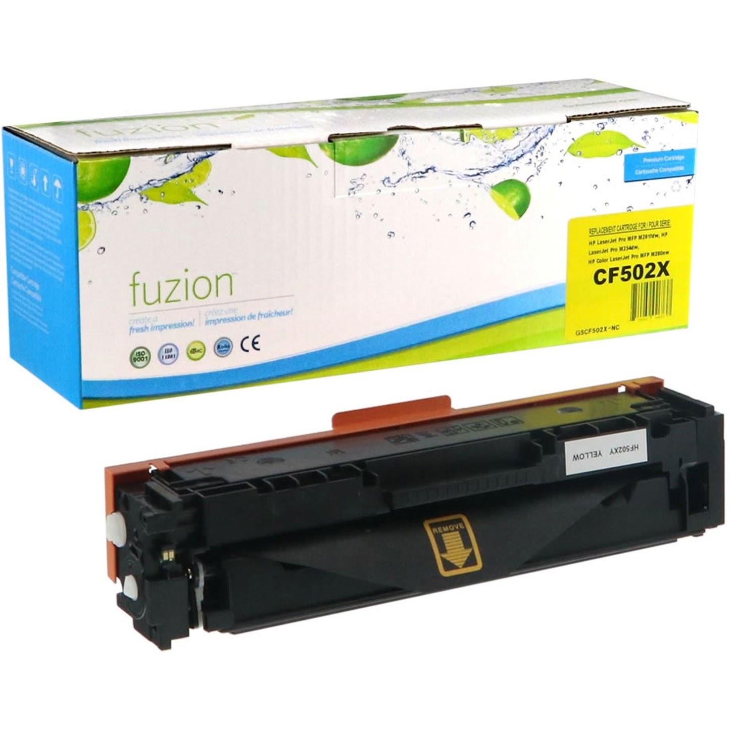 fuzion Remanufactured Toner Cartridge - Alternative for HP 202X - Yellow
