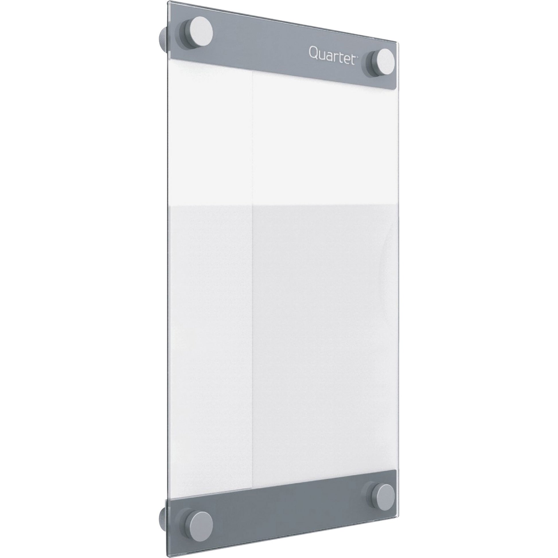 Quartet Infinity Magnetic Customizable Glass Board, 8.5" x 11"