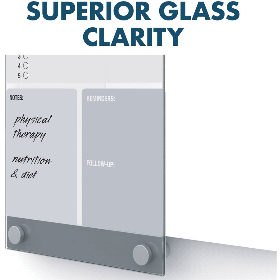 Quartet Infinity Magnetic Customizable Glass Board, 8.5" x 11" - 3413899240