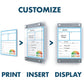 Quartet Infinity Magnetic Customizable Glass Board, 8.5" x 11" - 3413899240