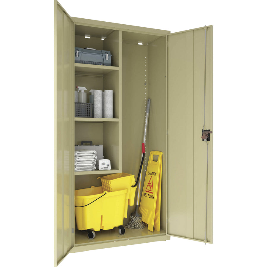 Lorell 4-shelf Steel Janitorial Cabinet - 00017
