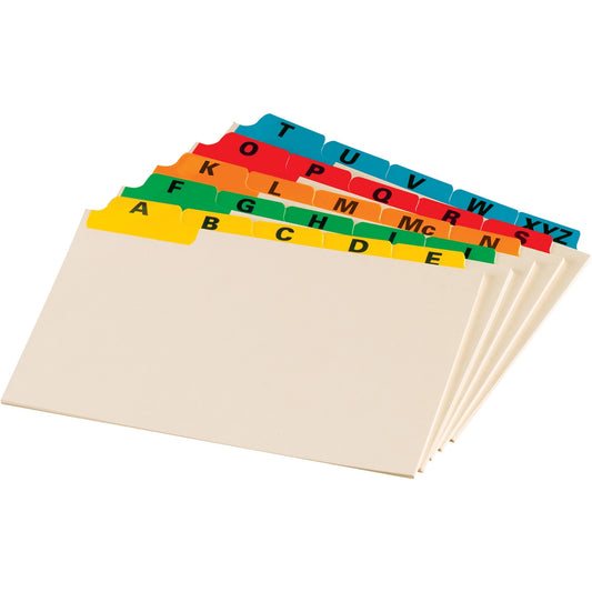 Oxford A-Z Coloured Tab Manila Card Guides