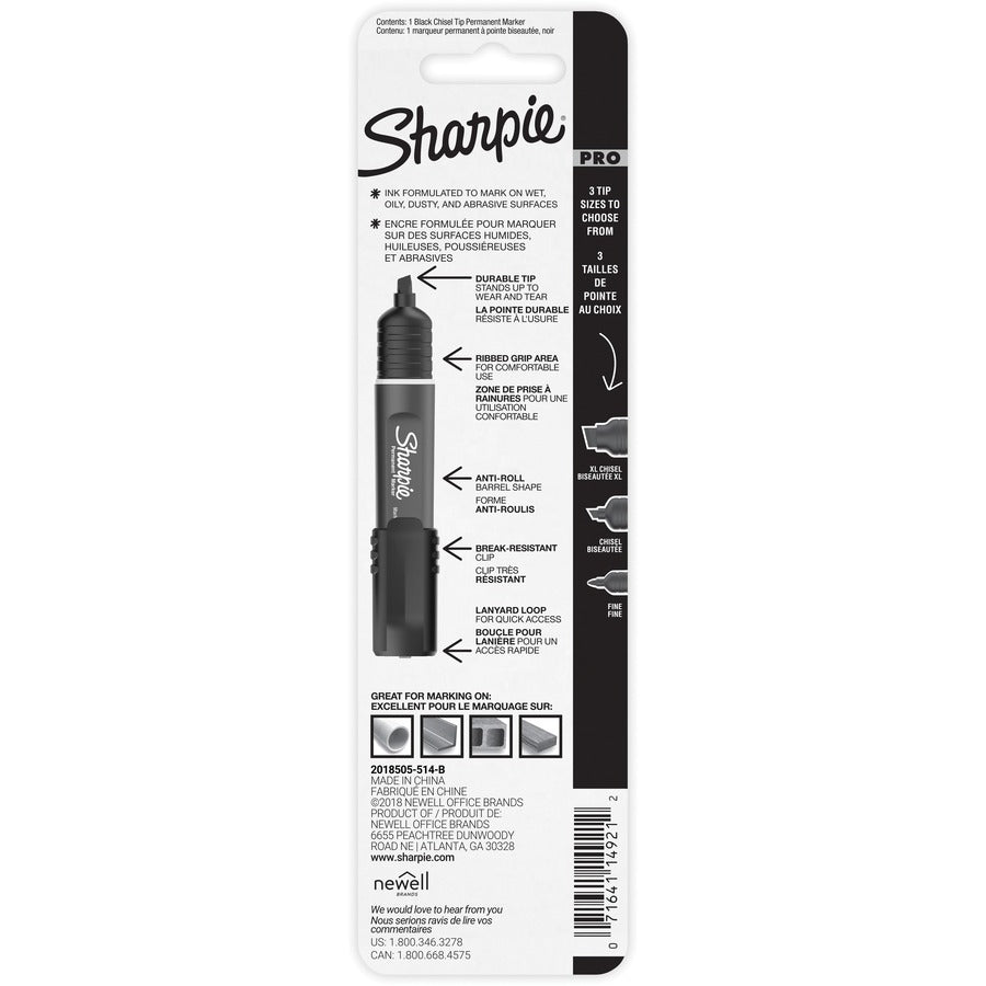 MRKR SHARPIE PRO CHIS BLK*1EA