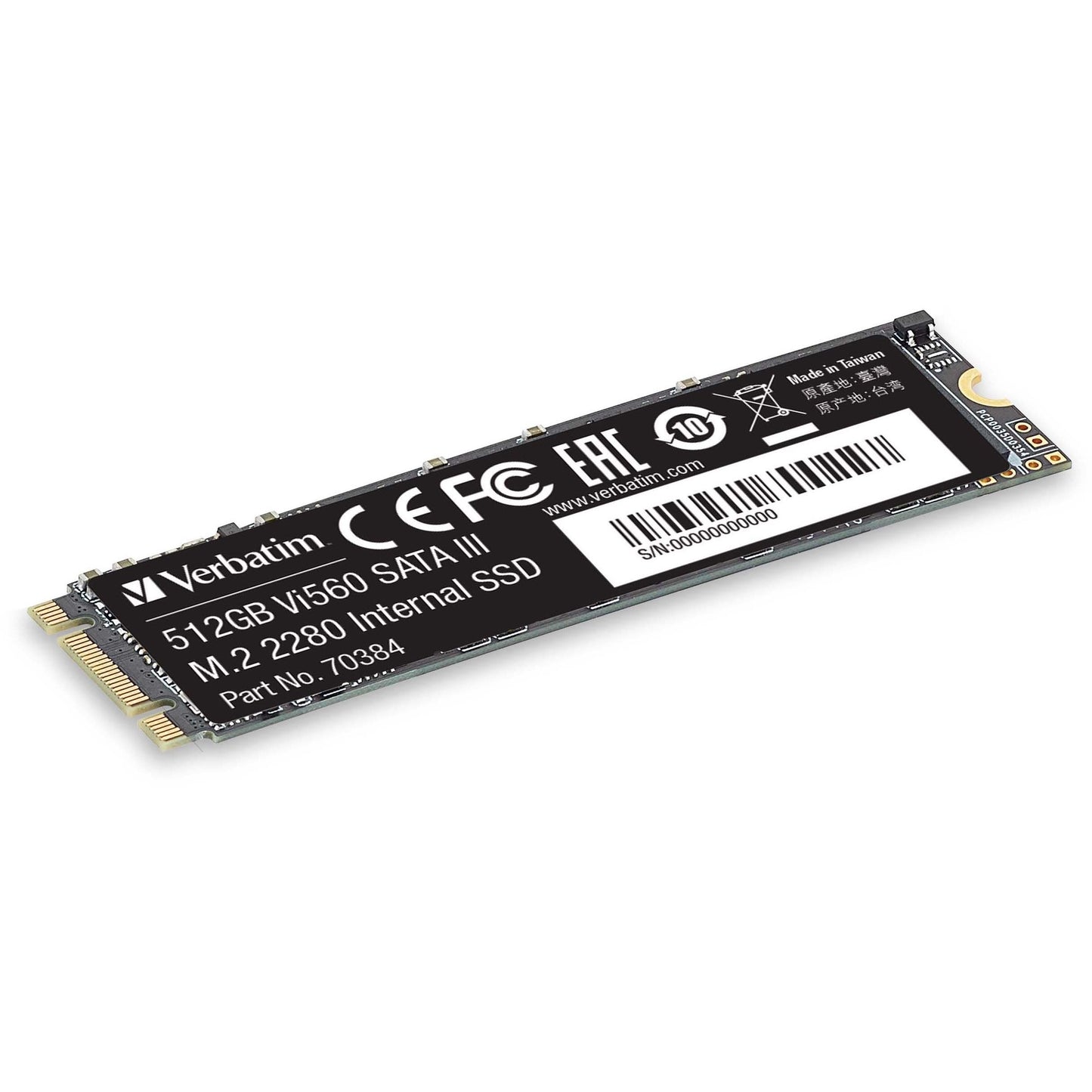 Verbatim Vi560 512 GB Solid State Drive - M.2 2280 Internal - SATA (SATA/600)