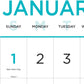 Blueline Blueline Large Print Monthly Wall Calendar - C173106