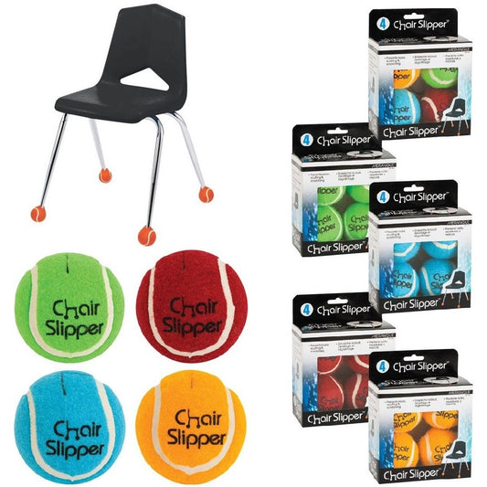 Merangue 4pk Assorted Colour Chair Slippers