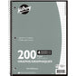 NOTEBOOK COIL QUAD-RULE 200pg