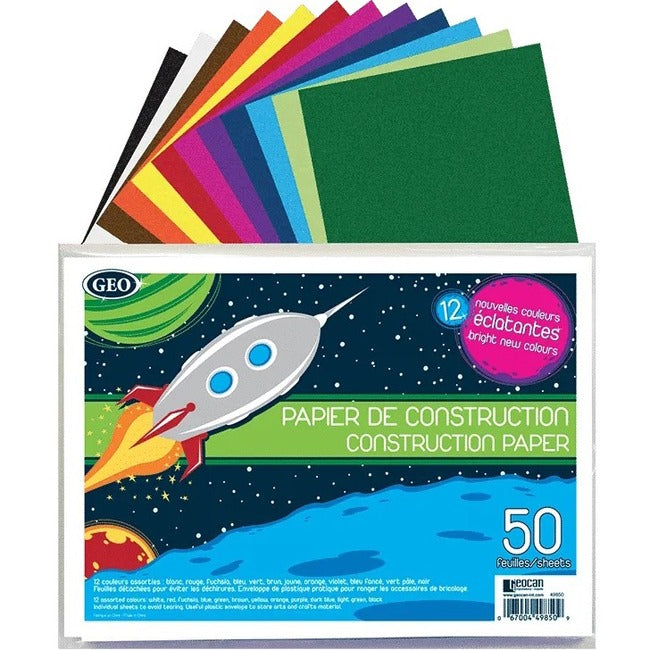 Geocan Construction Paper Envelope, 50 Sheets