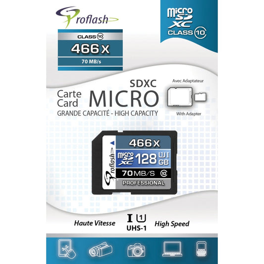 Proflash 128 GB Class 10 microSDXC - 1 Pack