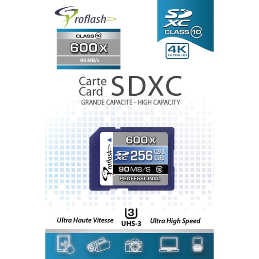 Proflash 256 GB Class 10 SDXC - 1 Pack