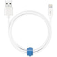 Blu Element Braided Charge/Sync Lightning to USB Cable 4ft White