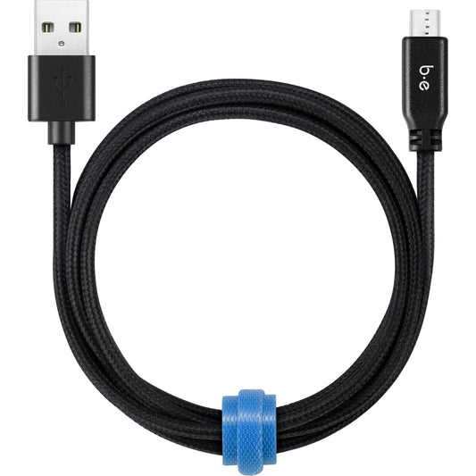 Blu Element Braided Charge/Sync Micro USB Cable 4ft Black