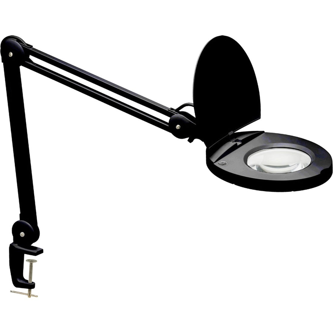 Dainolite 8W LED Magnifier Lamp, Black Finish