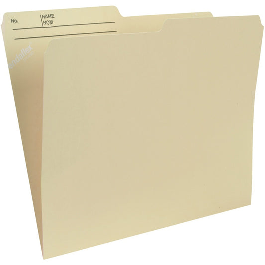 Pendaflex 1/2 Tab Cut Letter Recycled Top Tab File Folder