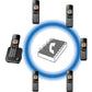 Panasonic KX-TGC382 DECT 6.0 1.93 GHz Cordless Phone - Black - KXTGC382B