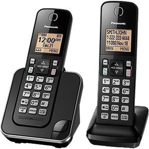 Panasonic KX-TGC382 DECT 6.0 1.93 GHz Cordless Phone - Black