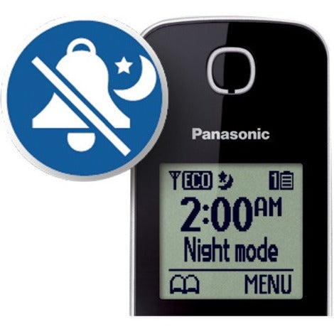 Panasonic KX-TGD390 DECT 6.0 1.93 GHz Cordless Phone - Black - KXTGD390B