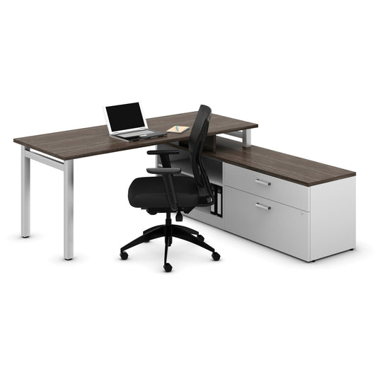 Offices To Go Ionic MLP514 L-Shaped Workstation