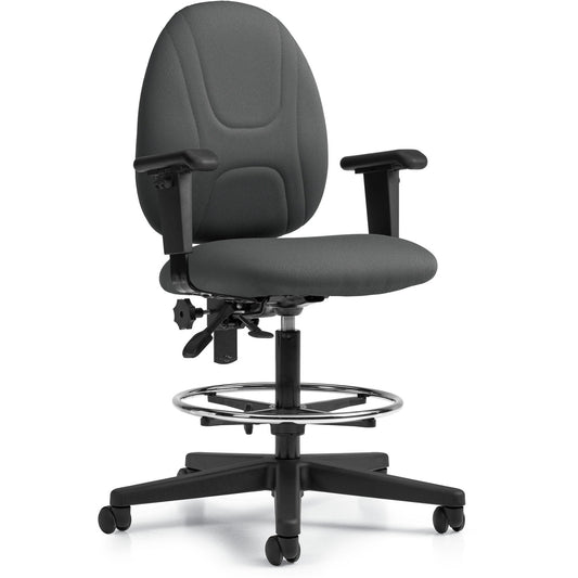 Offices To Go Beta | Posture Task Drafting Stool with Arms
