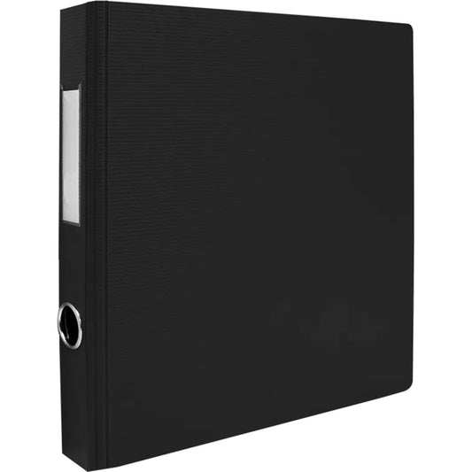 Geocan 1.5" Textured Heavy-duty Binder, Black