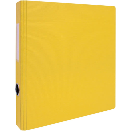 Geocan 2" Textured Heavy-duty Binder, Yellow