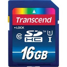 Transcend Premium 16 GB Class 10/UHS-I SDHC - 1 Pack