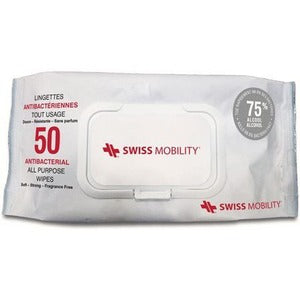 Bugatti Swiss Mobility - Antibacterial All Purpose Wipes - 75% Alcohol